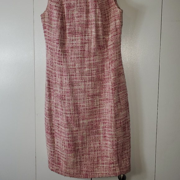TALBOTS Pink Tweed Dress 4P - Picture 2 of 6
